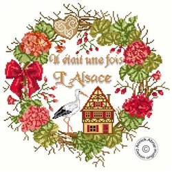 Il était une fois l'Alsace - Fiche Point de Croix - Annick Abrial
