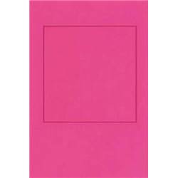 5 Cartes à Broder Carrés Roses avec Enveloppes