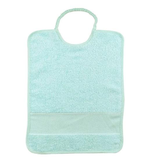 Bavoir élastique à broder Vert d'eau 