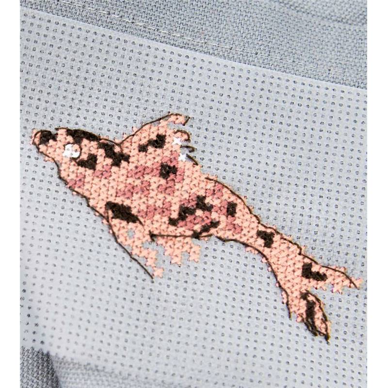 Toile Twist Interlock N°4 Pour Point De Croix - 24,5x24,5 Cm, 13 Fils/cm, 100% Coton, Idéale Pour Broderie - 4