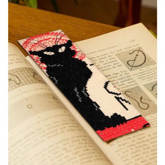 Kit marque-pages - Le Chat Noir de Théophile-Alexandre Steinlen  - DMC