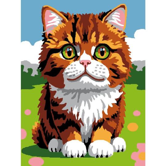 Chat - Kit Canevas pour enfant - Luc Créations