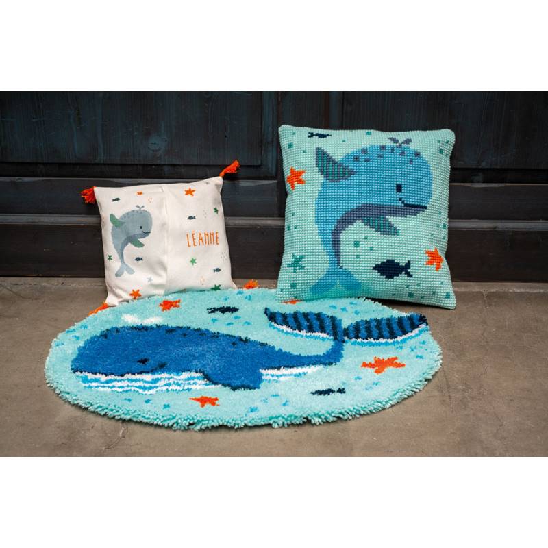 Kit Couture Point De Croix Vervaco - Coussin "Hérisson Et Baies", Canevas 40x40 Cm