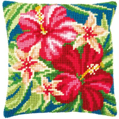 Fleurs Botaniques - kit Coussin gros trous - Vervaco