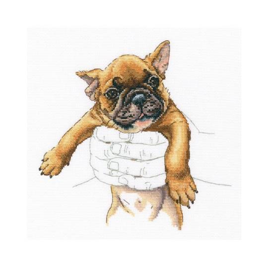 In Palms - French Bulldog - Kit Point de Croix - RTO