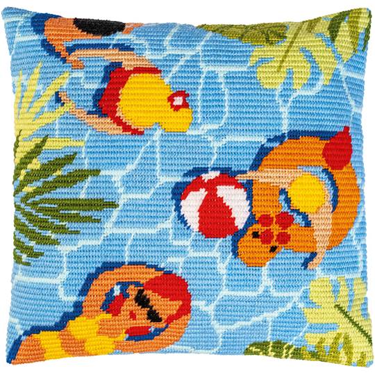 Été - kit Coussin gobelin oblique - Vervaco