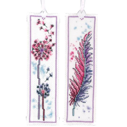 Kit Marque-Pages Plume et Fleur (lot de 2)  - Lanarte