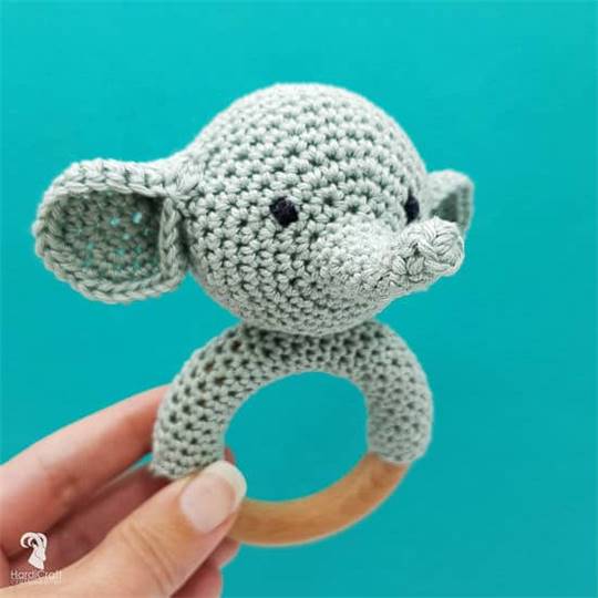 Anneau de dentition Élephant • Kit Crochet Amigurumi - Hardicraft