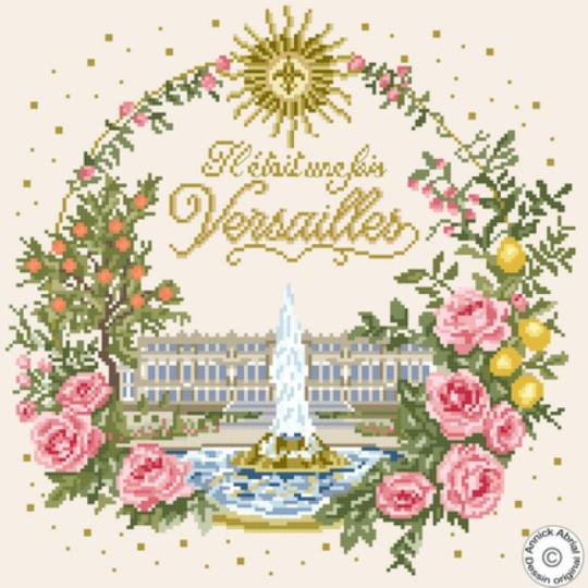 Il était une fois Versailles - Fiche point de croix -  Annick Abrial