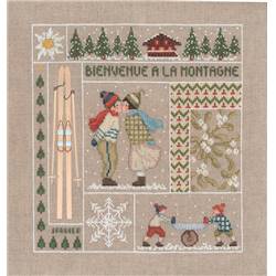 Bienvenue Janvier - kit point de croix - Le Bonheur des Dames