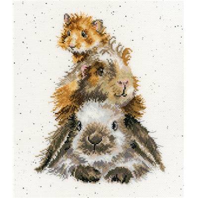Piggy In The Middle - Kit Point de Croix - Bothy Threads
