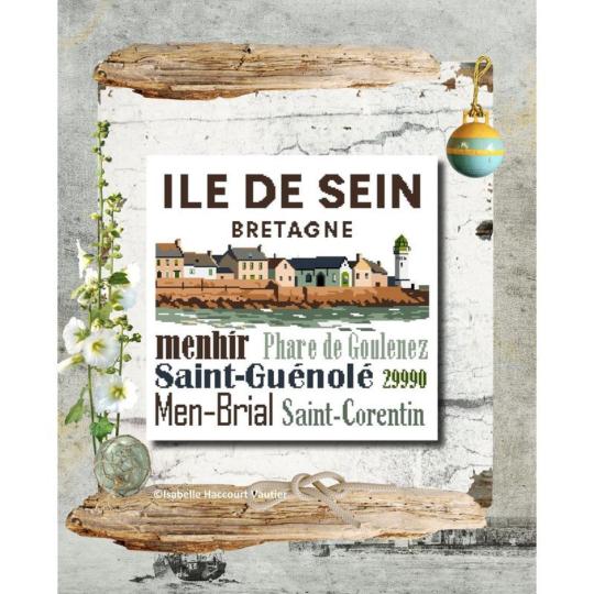 L'île de Sein - Fiche point de croix - Isabelle Vautier