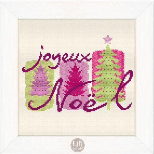 3 Sapins Rose fiche Lilipoints N001 - Lilipoints