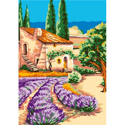 Souvenir de Provence - canevas pénélope - Luc Créations