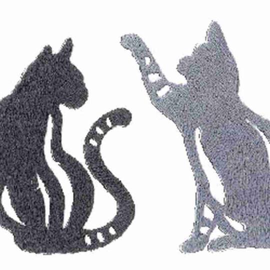 Napperon à broder Chats et Pelotes 5 formats - Luc Créations