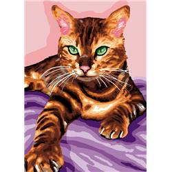 Caramel - Canevas Chat - Luc Créations