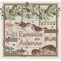 Romance en Automne - Fiche Point de Croix - Madame La Fée