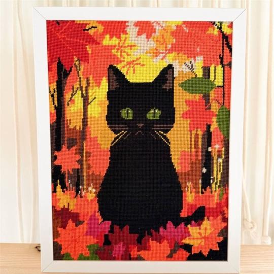 Émeraude d'Automne – Kit canevas complet 30 × 40 cm – Milpoint