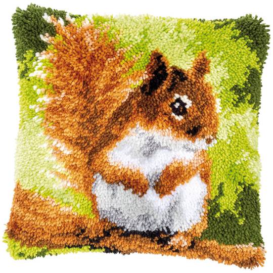 Écureuil - Kit Coussin point noué - Vervaco