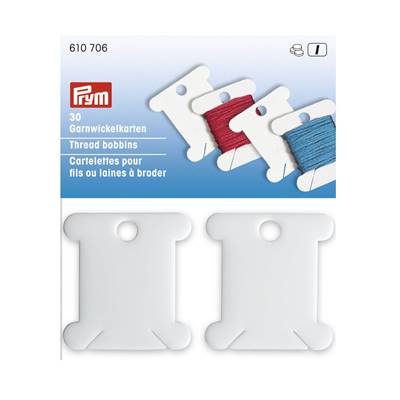 Cartes en plastique pour fils à broder - Prym