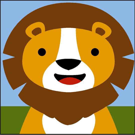 Lion - Kit canevas enfant - SEG de Paris