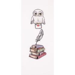 Hedwige - Kit marque-page broderie Harry Potter - DMC