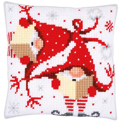 Lutin de Noël 2 - Kit Coussin Gros trous - Vervaco