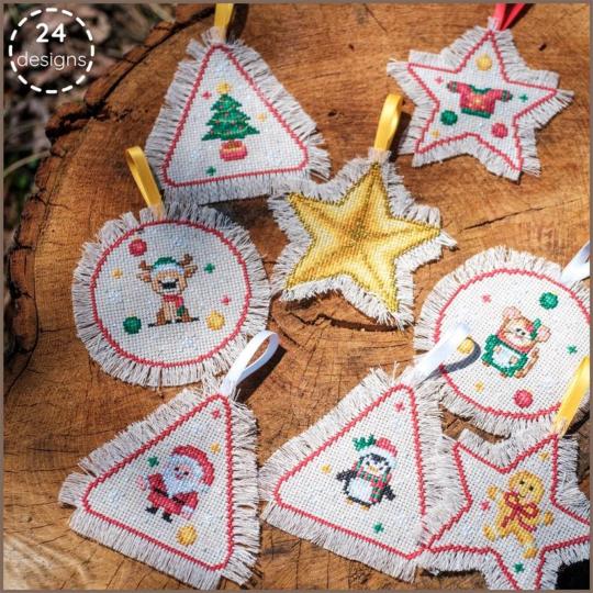 Décorations de Noël - Kit point de croix  - Vervaco