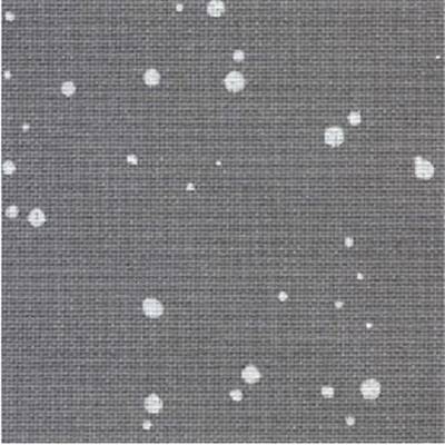 Toile Étamine 12,6 fils Murano Zweigart - Gris Splash Blanc (7419)