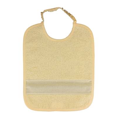 Bavoir à broder 6 mois élastique Jaune