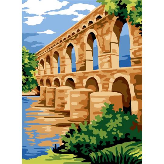 Pont du Gard - Canevas à broder - Margot de Paris