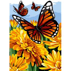 Canevas pénélope Champ de Papillons - Margot de Paris