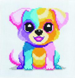 Kit Point de Croix Enfant – Chien Multico – Princesse