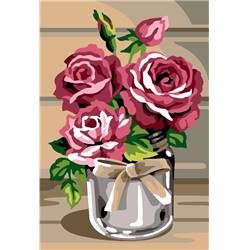 Canevas Pénélope Roses vintage  - SEG de Paris