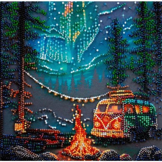 Camping sous les Étoiles  - Kit broderie perles - Abris Art