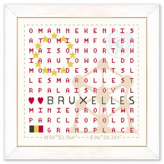 Bruxelles - Fiche point de croix - Lilipoints