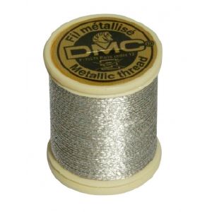 Fils à Broder DMC métallisé argent 283A en bobine