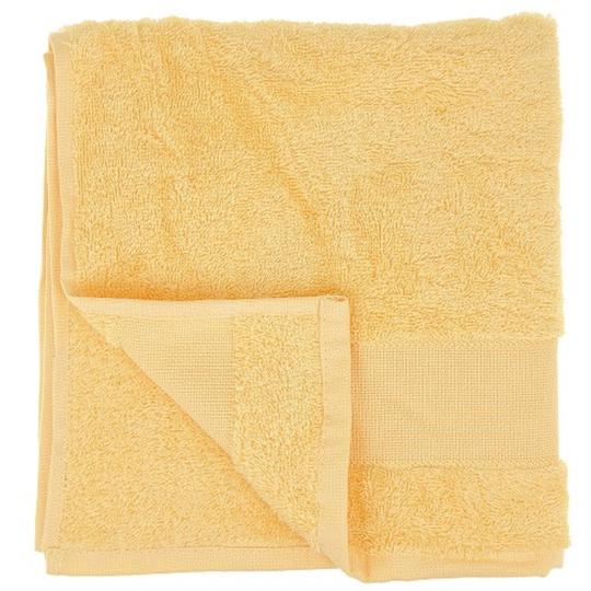 Serviette de toilette à broder jaune