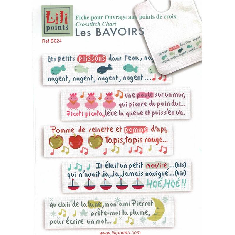 Les Bavoirs Lilipoints Fiche Point De Croix Univers Broderie