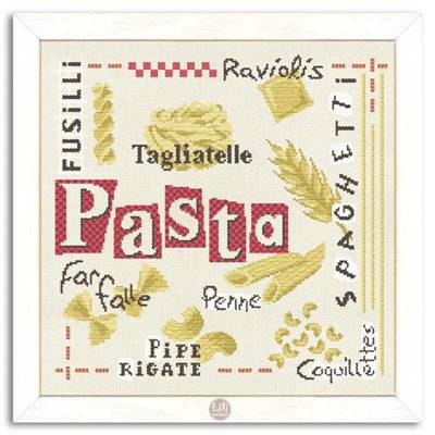 Pasta - Fiche point de croix G017 - Lilipoints