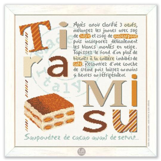 Le Tiramisu - Fiche point de croix G056 - Lilipoints