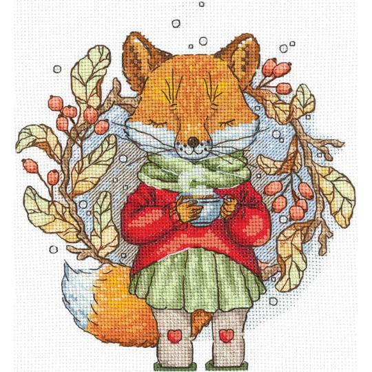 Thé d'Automne  - Kit broderie Renard - Andriana