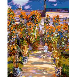 Le jardin de Monet - canevas Fleurs - SEG