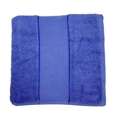 Serviette de toilette éponge 50 x 100 cm - Bleu Marine