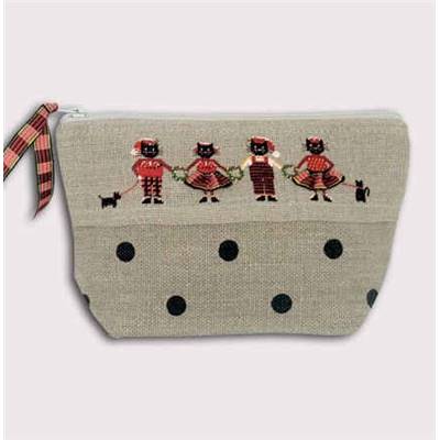 Trousse Chats Écossais - Kit Petit point - Bonheur des Dames