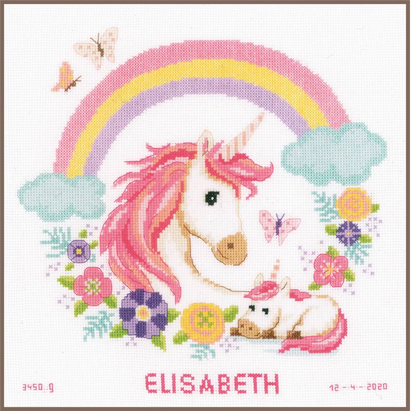 Kit Point De Croix Naissance Maman Et Bebe Licorne Vervaco Univers Broderie Kit Point De Croix Naissance Maman Et Bebe Licorne Vervaco Univers Broderie