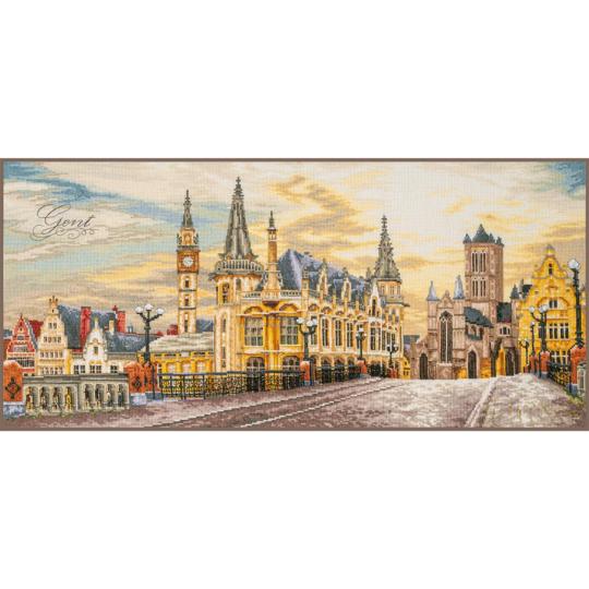 Ville de Gand • Kit point de croix - Lanarte
