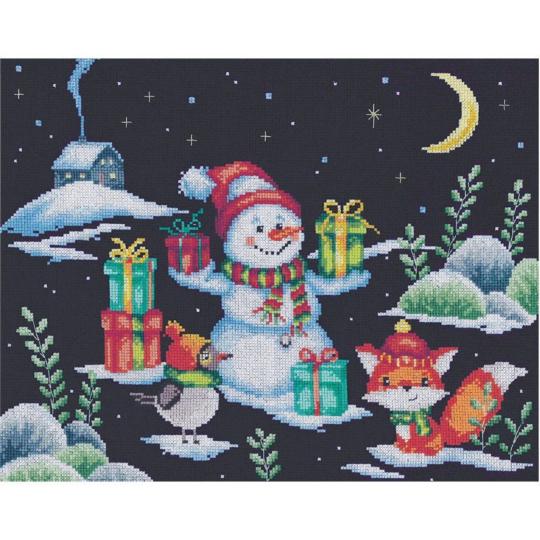 Plaisirs de la Neige • Kit point de croix - Vervaco