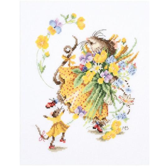 Vera's Spring surprise - Kit Tableau Point Compté Printemps - LanArte