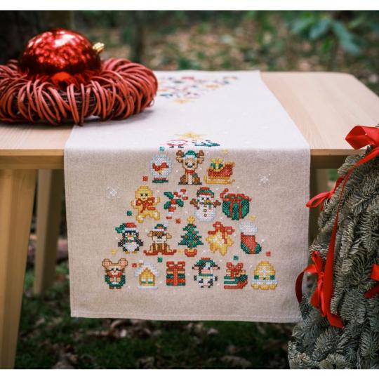 Un arbre aux petites merveilles - Kit Chemin de Table Noël - Vervaco